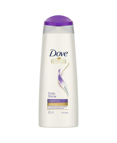 Dove Daily Shine Shampoo - For Dull And Frizzy Hair, Makes Hair Soft, Shiny And Smooth, 180 ml
